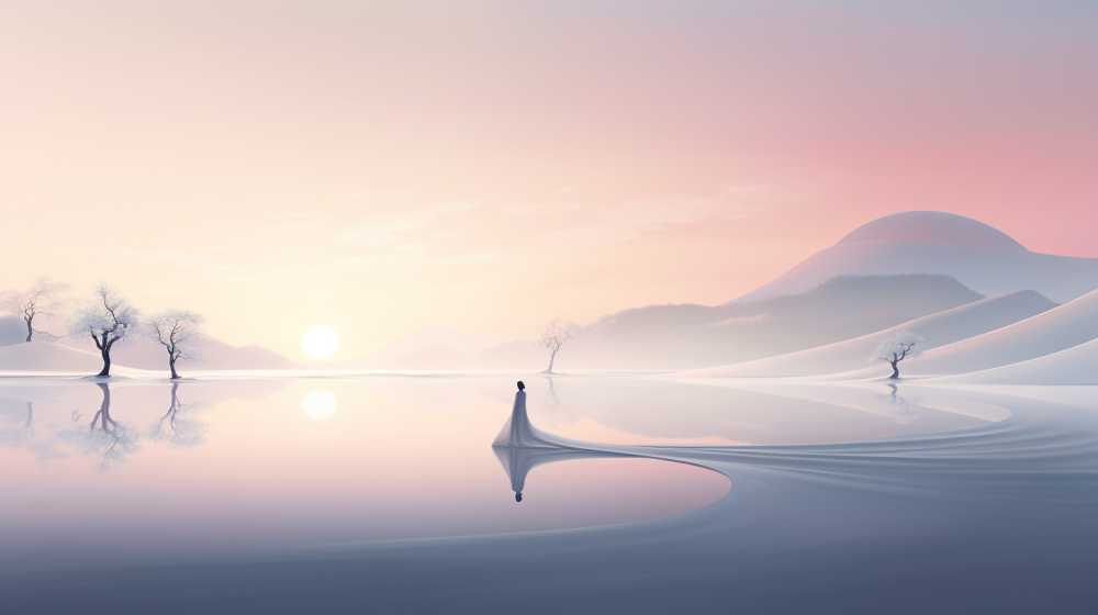 浅色唯美背景艺术图