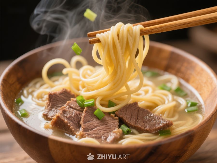热气腾腾的牛肉面 917