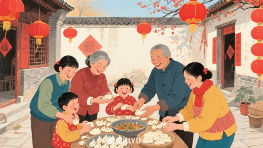 家庭欢聚共度传统节日 464