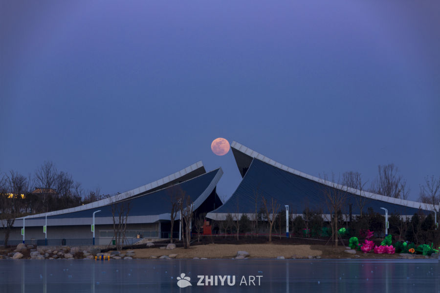 月光下的建筑