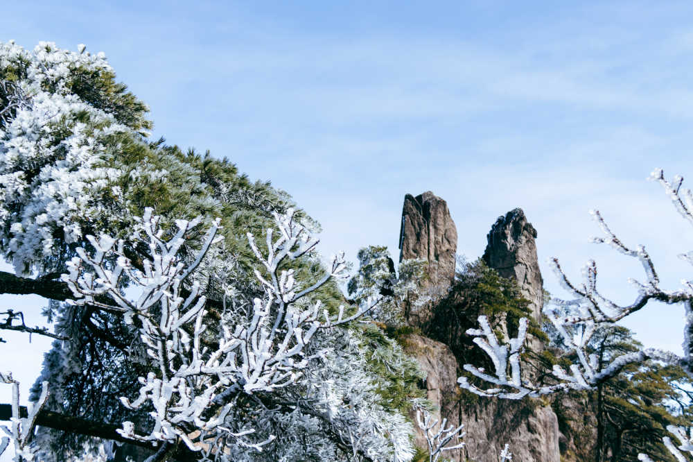 黄山雪景