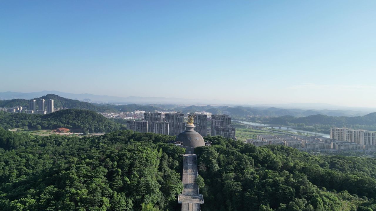 航拍宜春禅都文化博览园