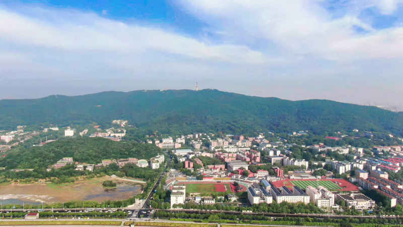 湖南长沙城市风光航拍摄影图 
