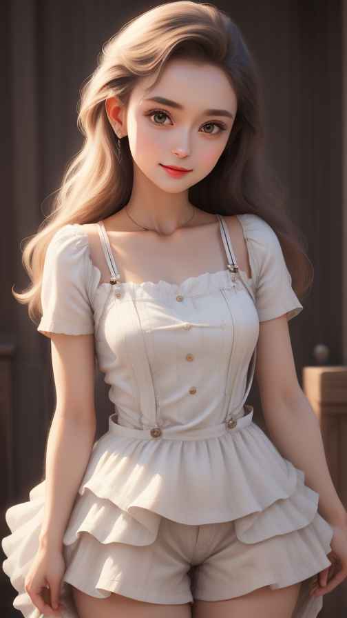 吊带美女