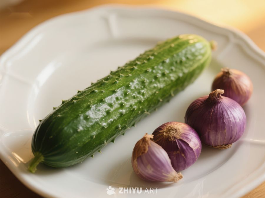 盘中的黄瓜与洋葱 245