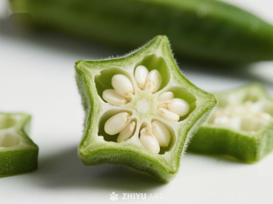 切片秋葵的内部结构 317