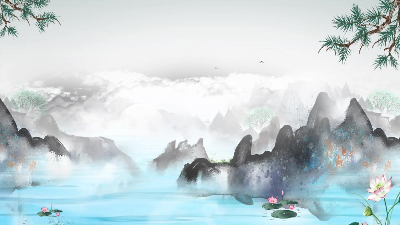 中国古风国潮穿梭推进舞蹈舞台LED背景视频素材 76