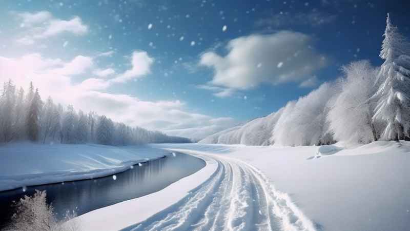 美丽冬季雪景 17