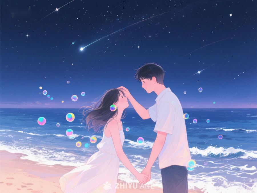 海边夜空下的浪漫瞬间 239