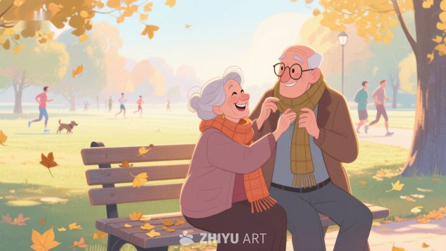 秋日公园里的温馨时光 264