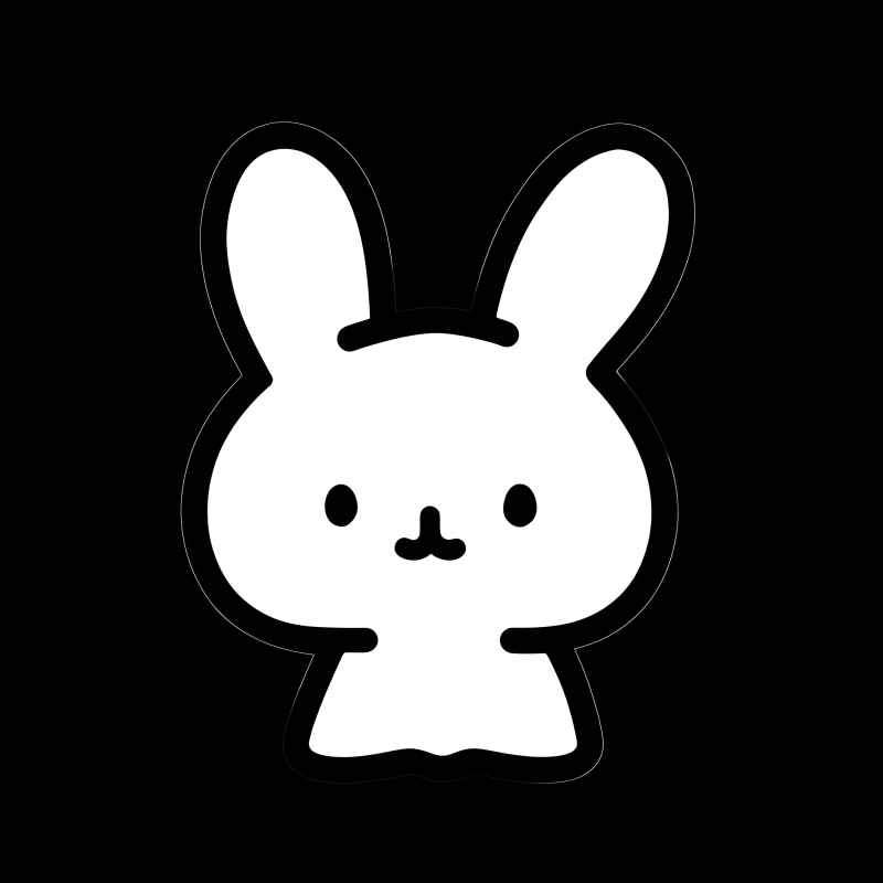 兔子贴纸素材 19