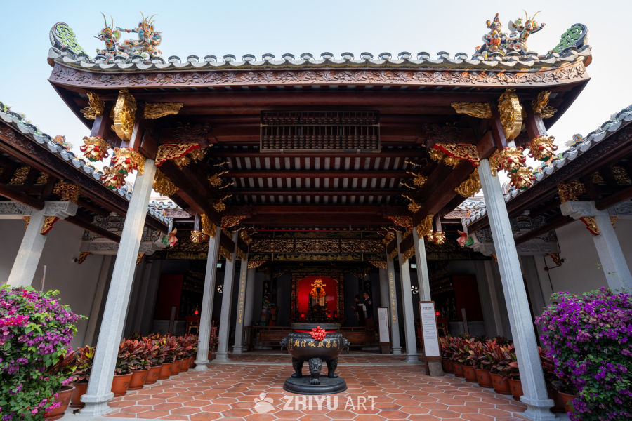 古色古香的中式寺庙庭院