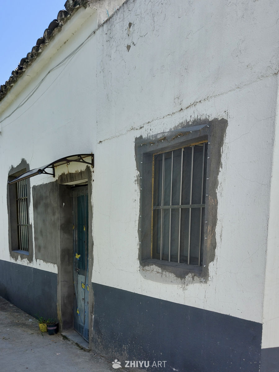 老屋建筑后门素材