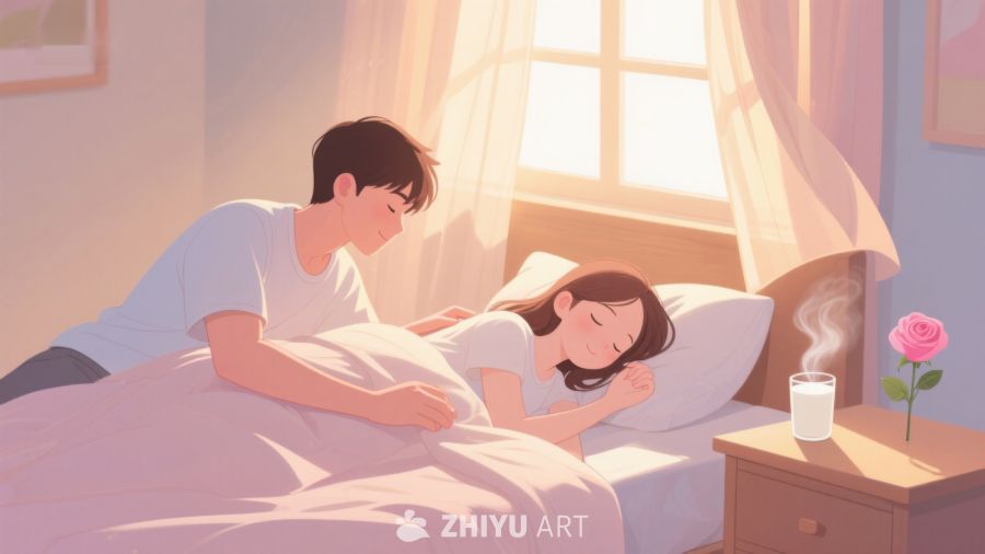 温馨晨光中的甜蜜陪伴 372