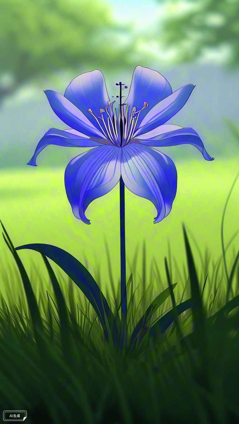 一朵蓝花 4