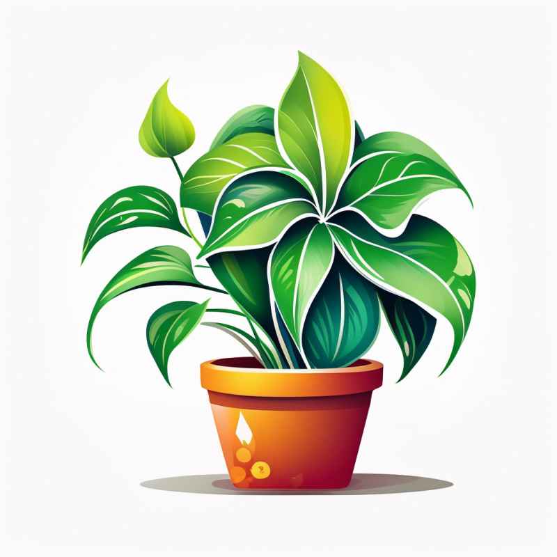 绿萝元素背景图 3
