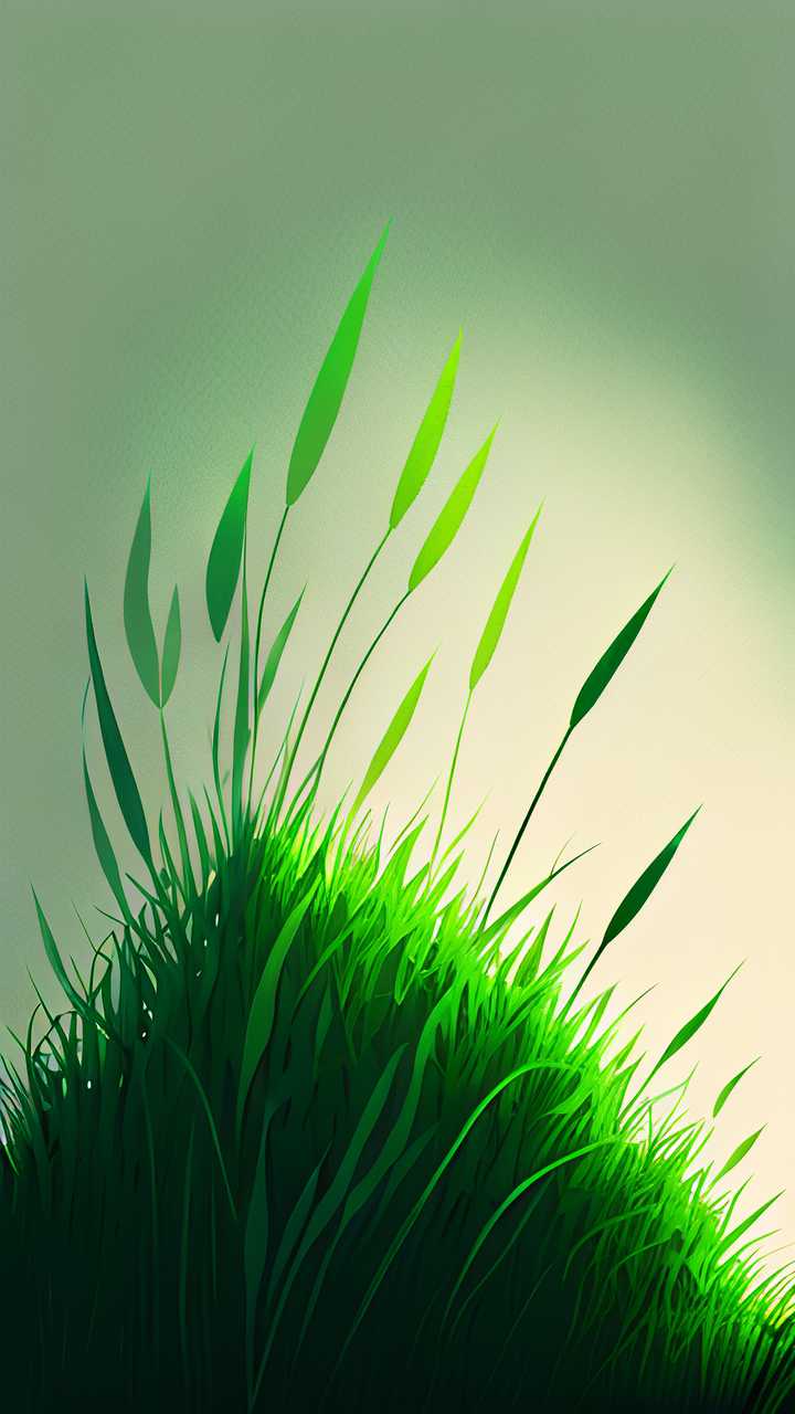 绿色小草清新