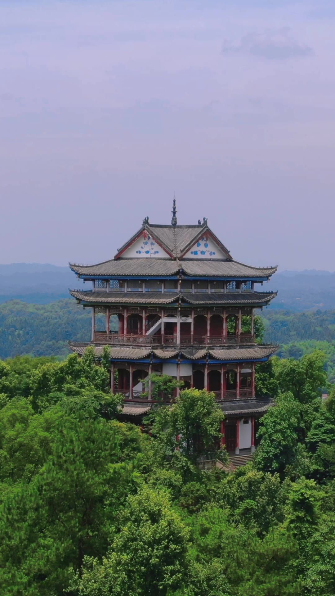 常德桃花源竖屏航拍