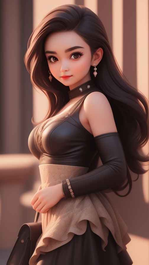 高级感女孩皮衣系列