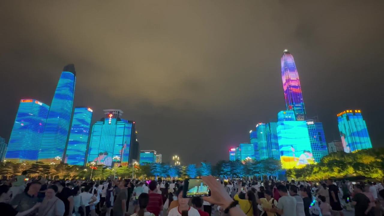 深圳市民中心灯光秀