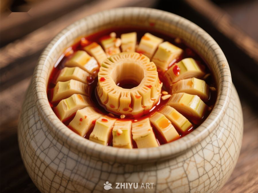 麻辣豆腐花盆景美食 905