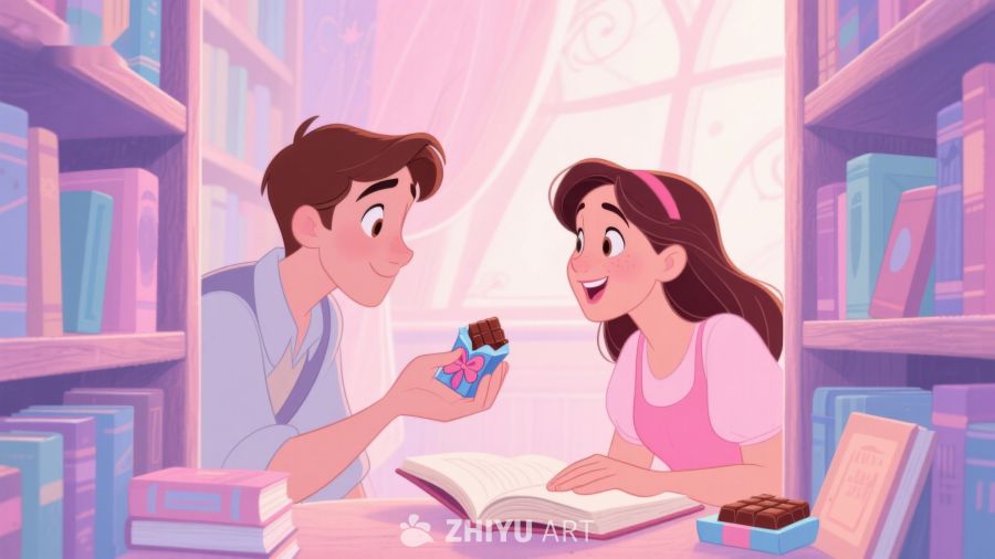 图书馆中的温馨互动 319