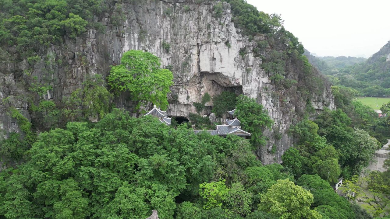 广西桂林山水风光航拍 