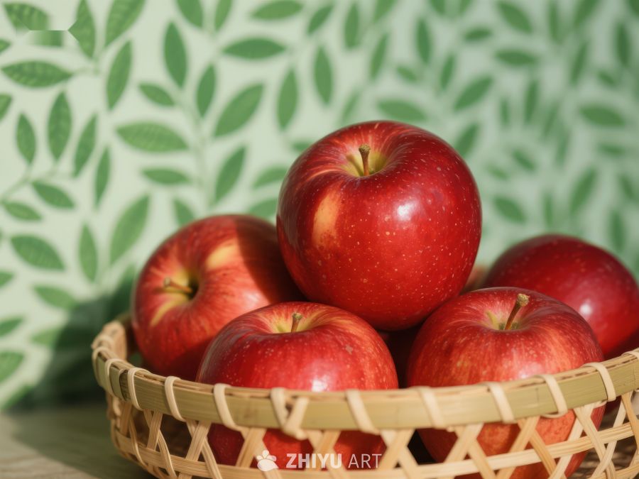 竹篮中的红苹果 796