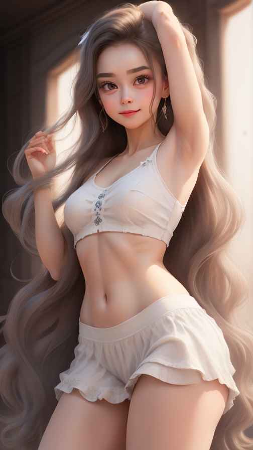 美女身材好看穿什么都好看