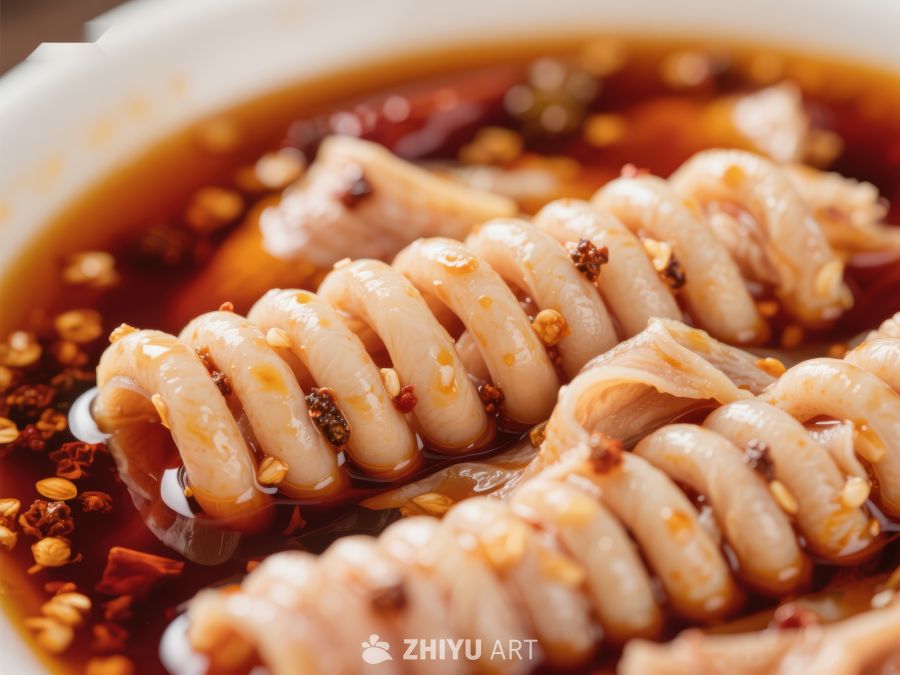 麻辣鱿鱼卷，鲜香四溢的美食 413