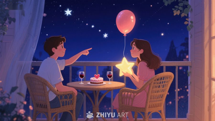 夜空下的浪漫晚餐 574