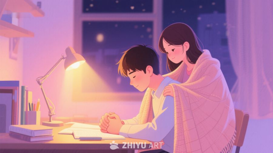 温馨夜晚，共度学习时光 486