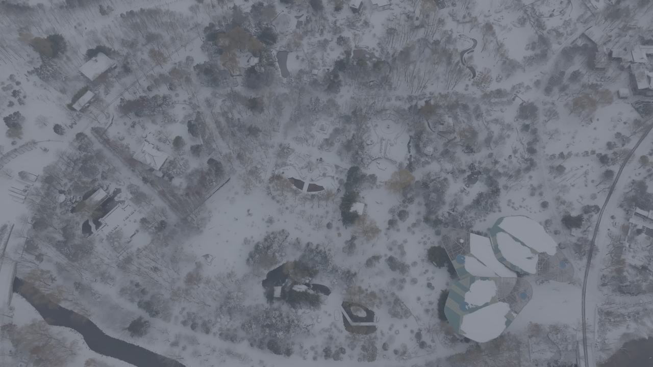 冬日雪景航拍