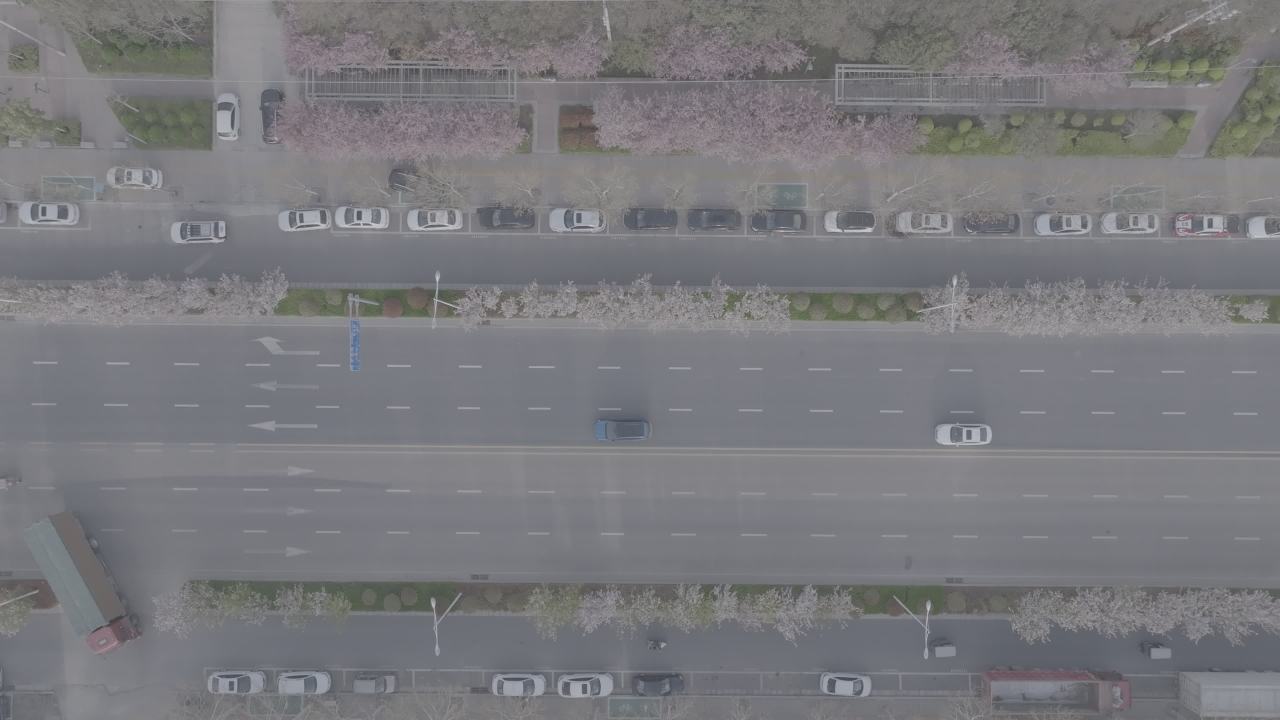 城市街道的宁静时光