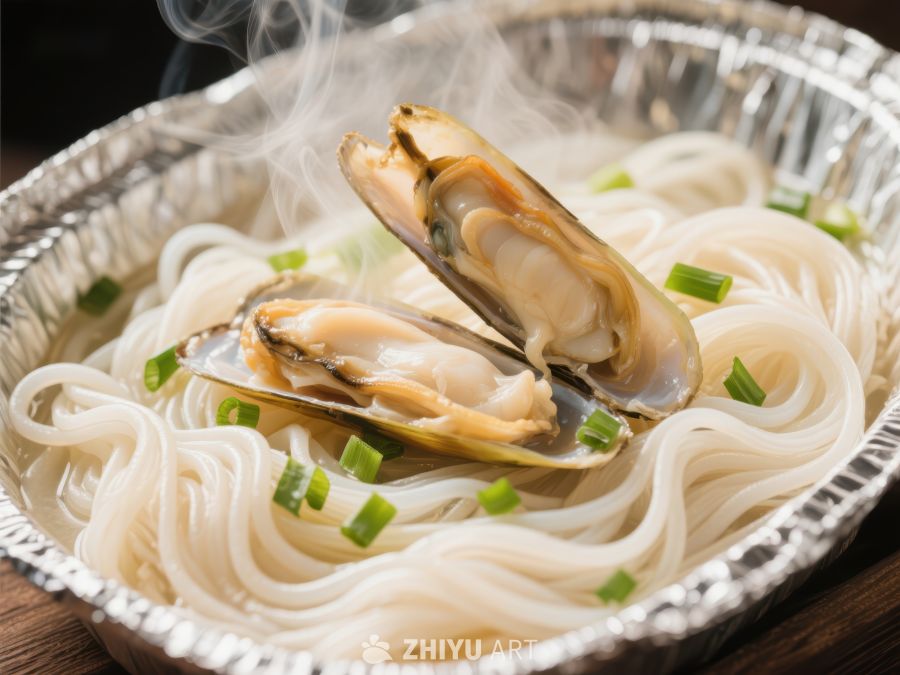 热气腾腾的蛤蜊米粉