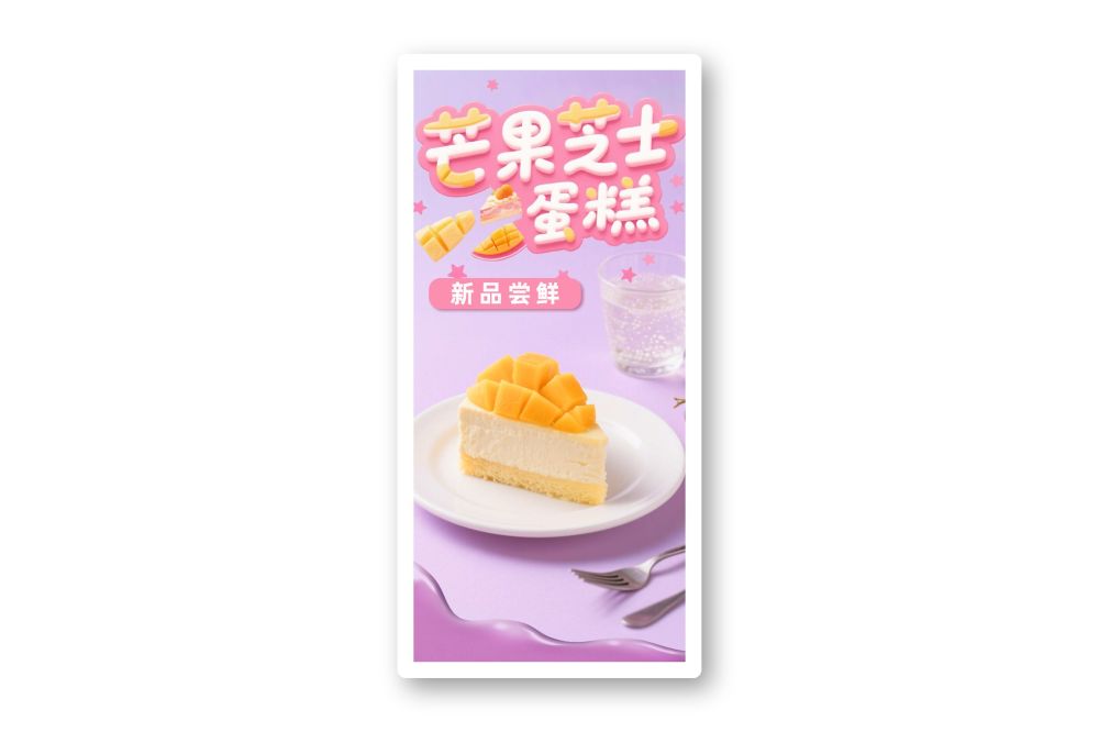蛋糕海报产品广告美食宣传海报新品促销海报