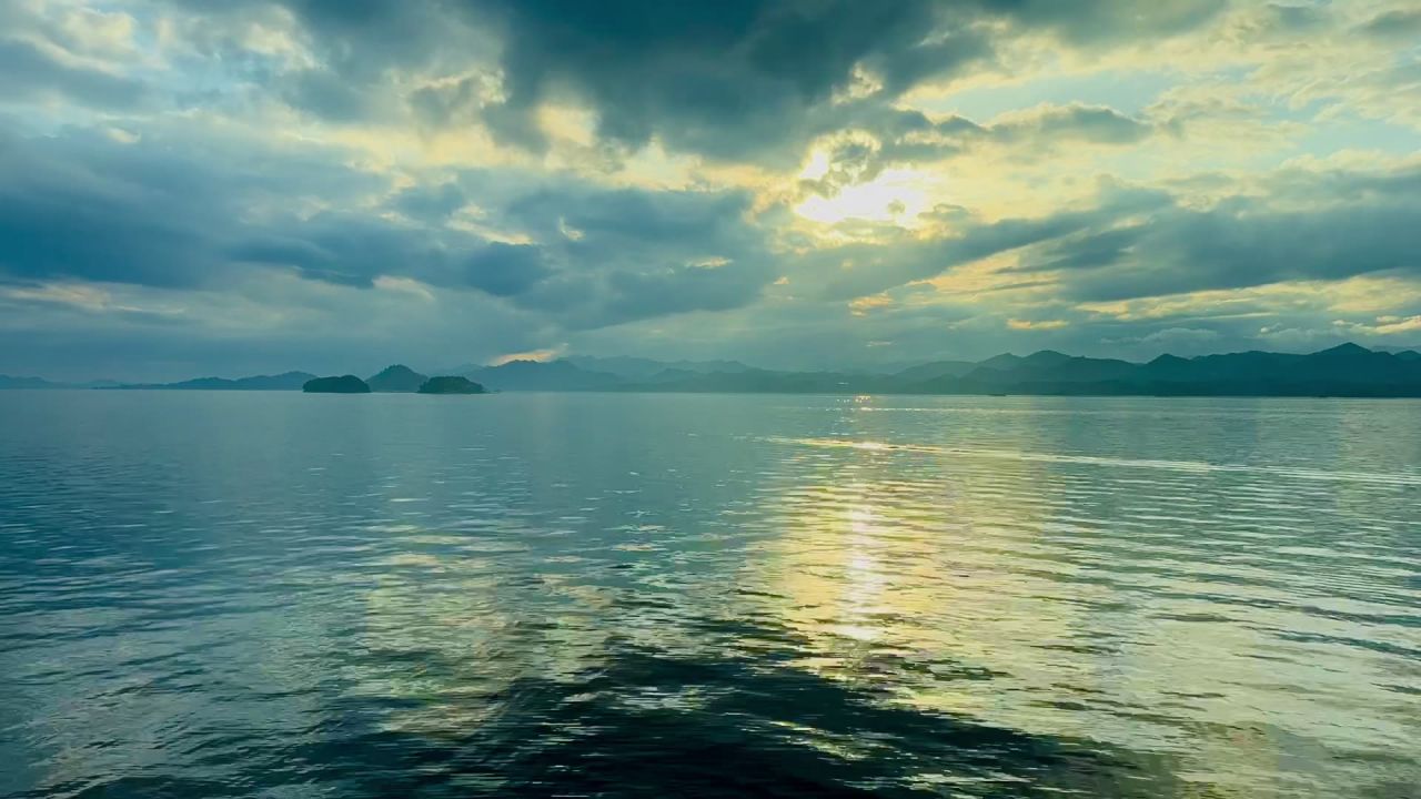千岛湖日落延时摄影