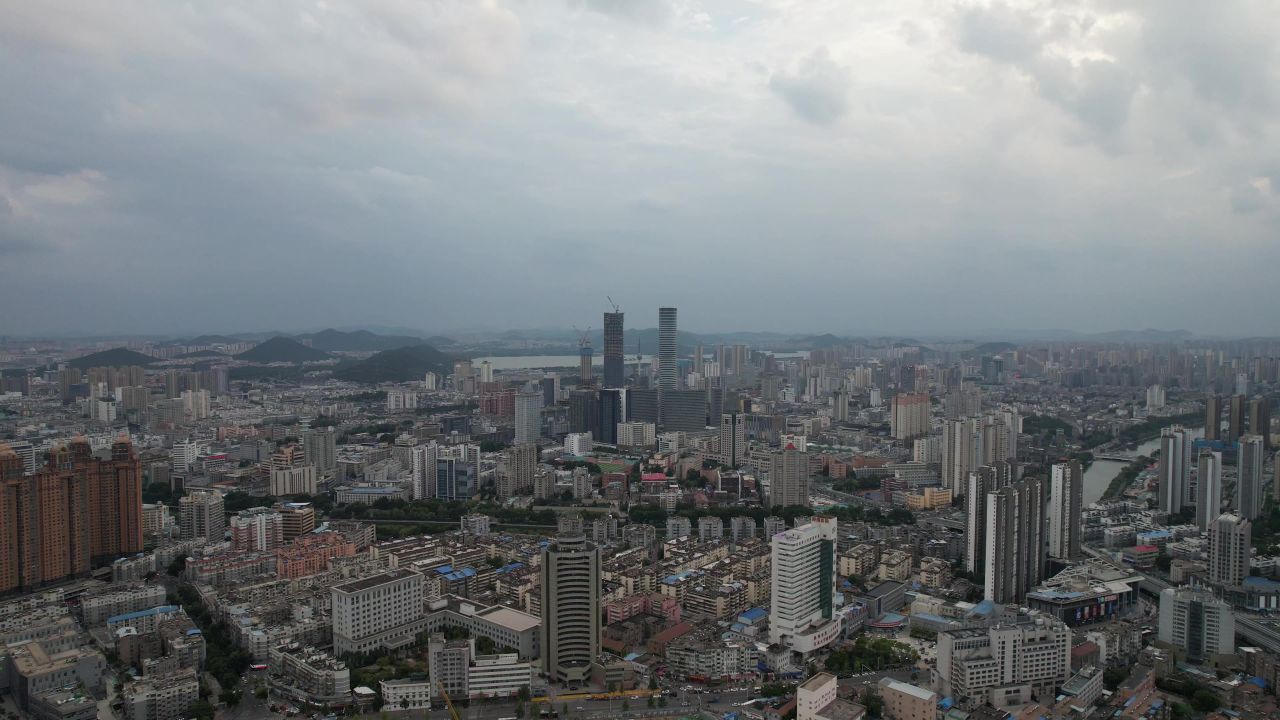 江苏徐州城市大景高楼航拍