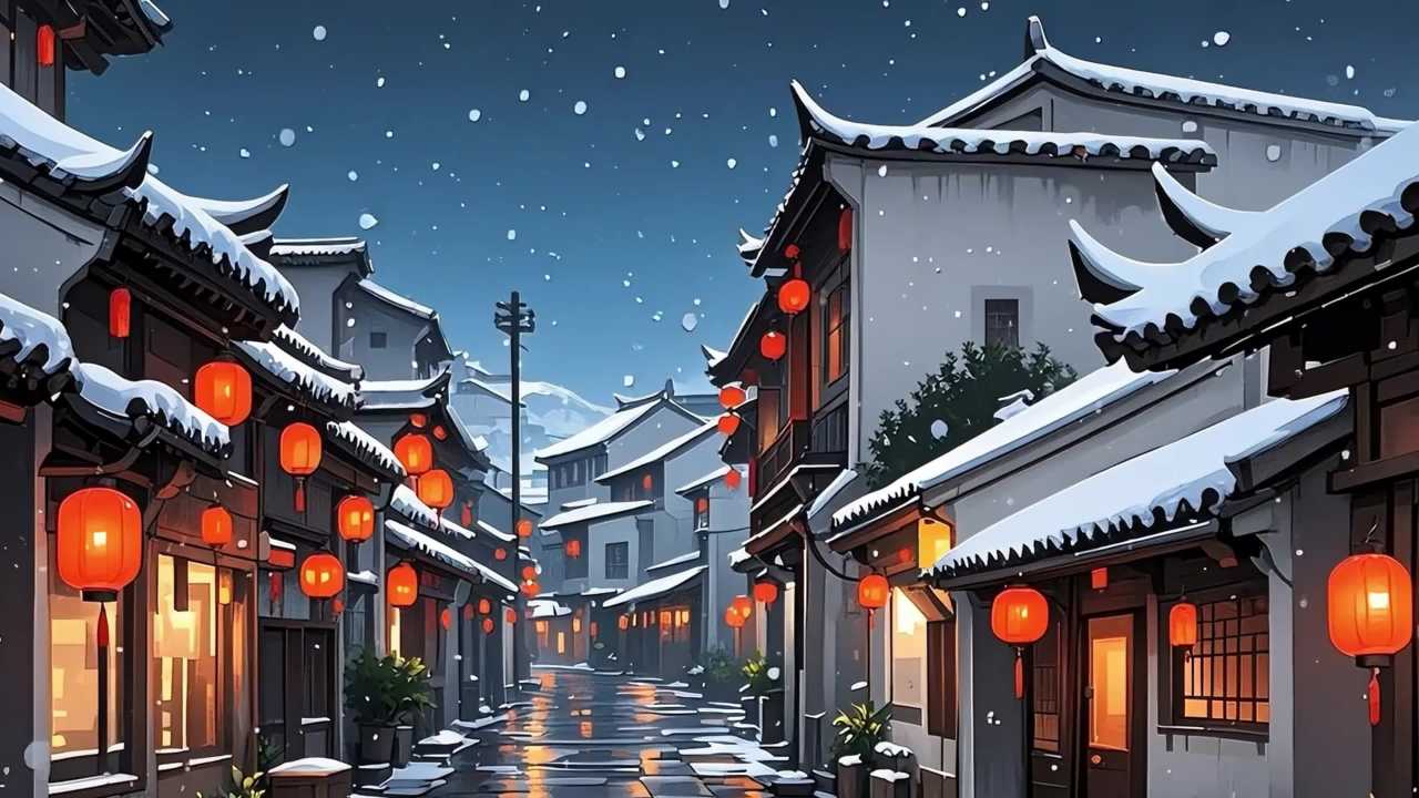 胡同雪景