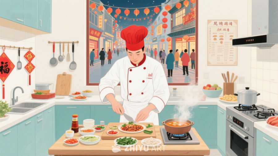 厨师厨房烹饪美食 24