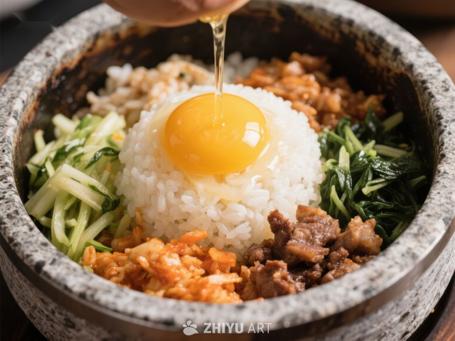 石锅拌饭：热腾腾的美食享受 1066