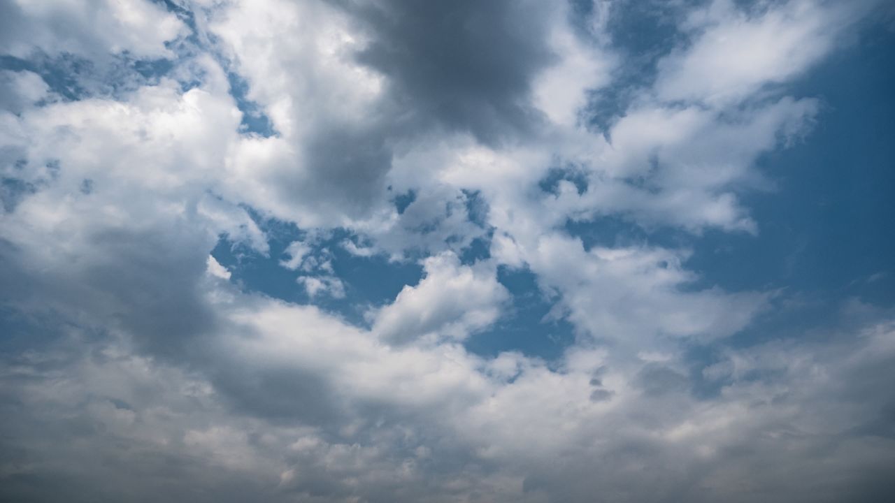 蓝天白云天空乌云天气象风云变幻