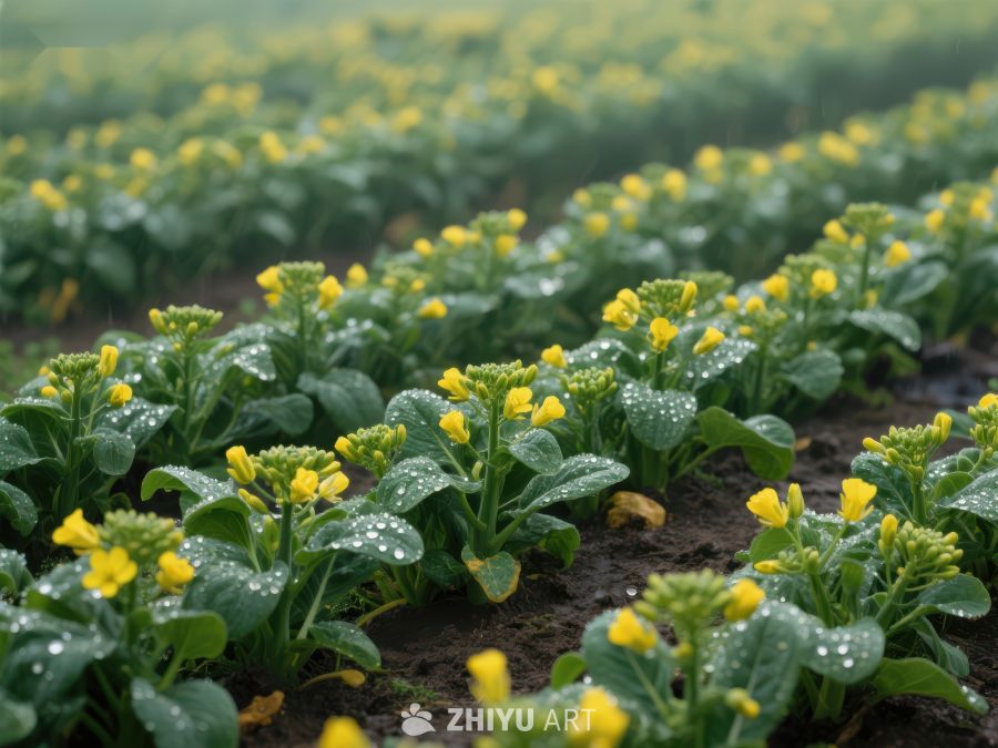 油菜花田雨后绽放 587