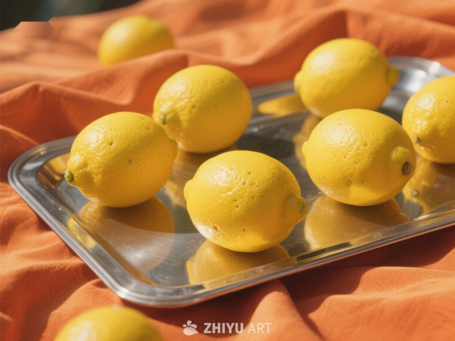 阳光下的柠檬盘 798