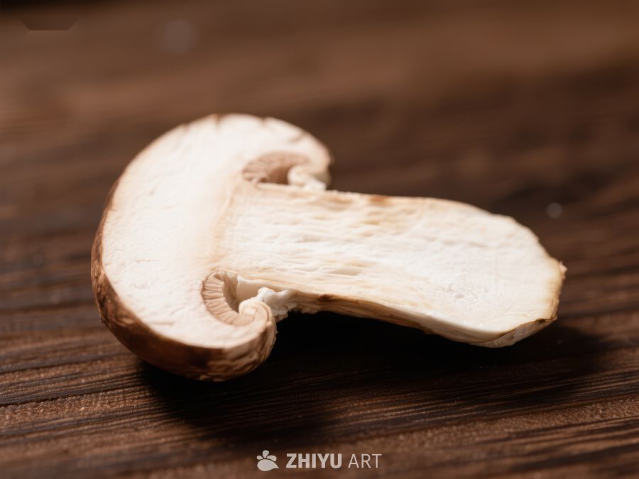 新鲜蘑菇切片特写 546