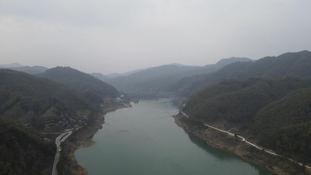 湖南沅江风光航拍 