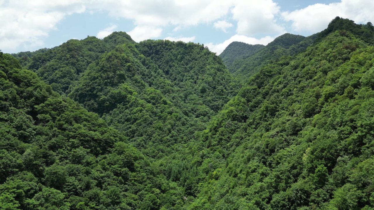 航拍祖国壮丽山川湖北神农架林区