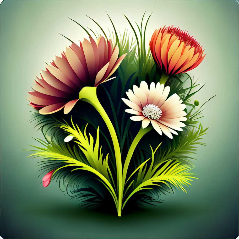 3D小花草