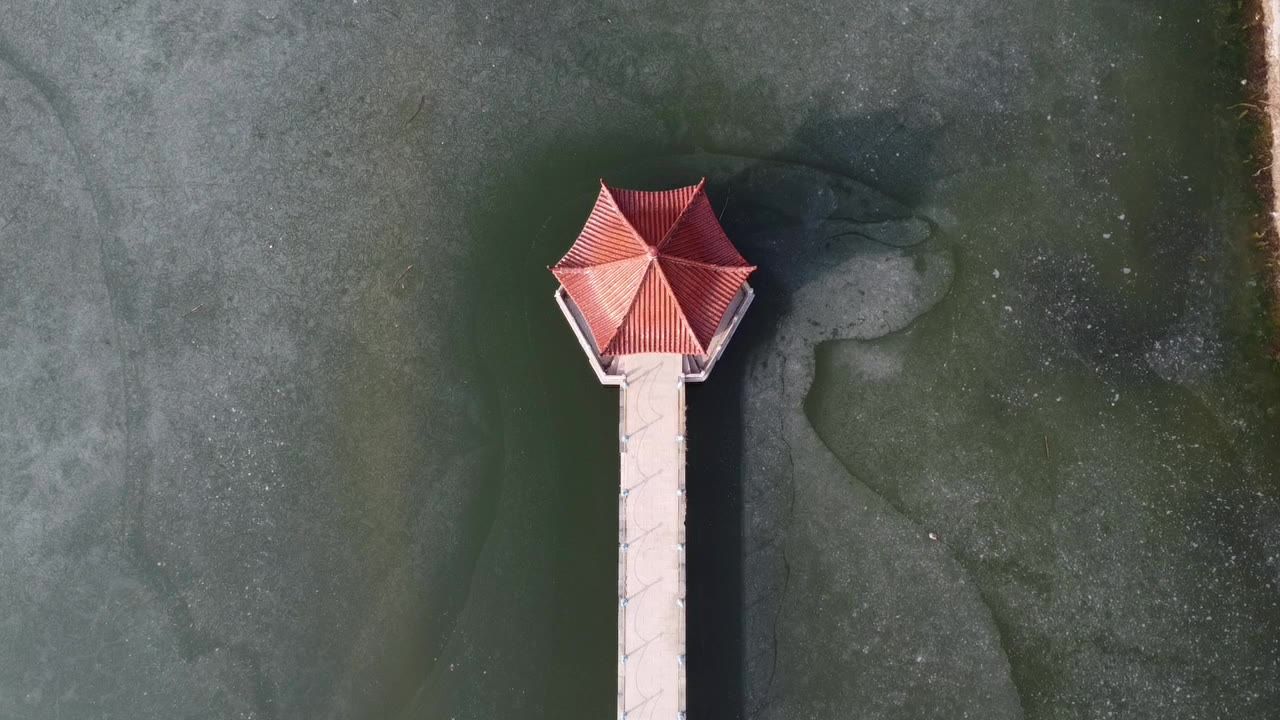 航拍凉亭
