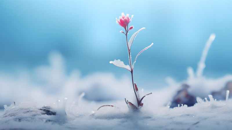 雪花，背景图景色唯美 18